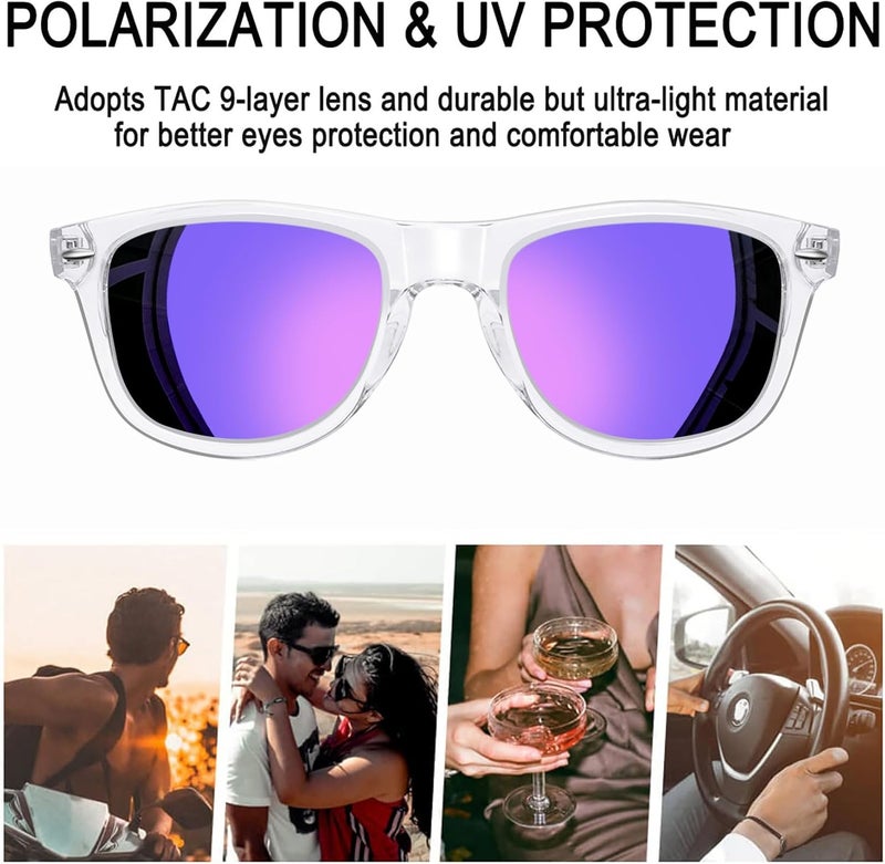 Joopin Square Sunglasses Polarized UV Protection Trendy Designer Sun Glasses Men Women - Image 4